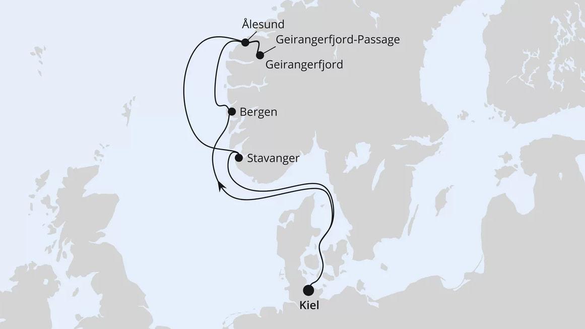 Norwegens Welterbe ab Kiel