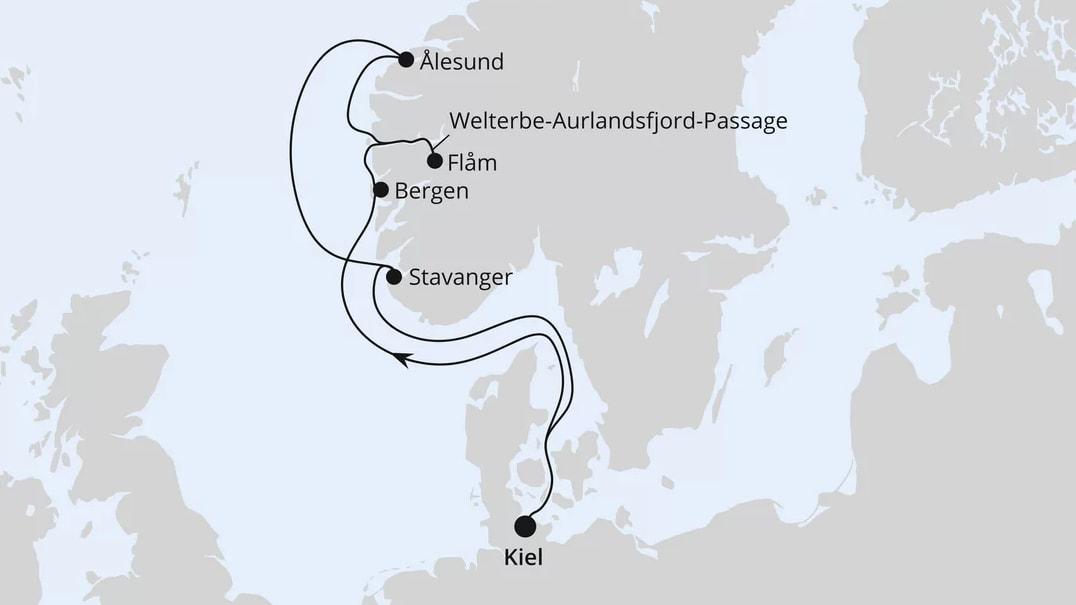 Norwegens Welterbe ab Kiel