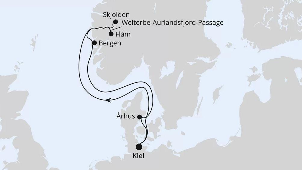 Norwegen mit Sognefjord ab Kiel