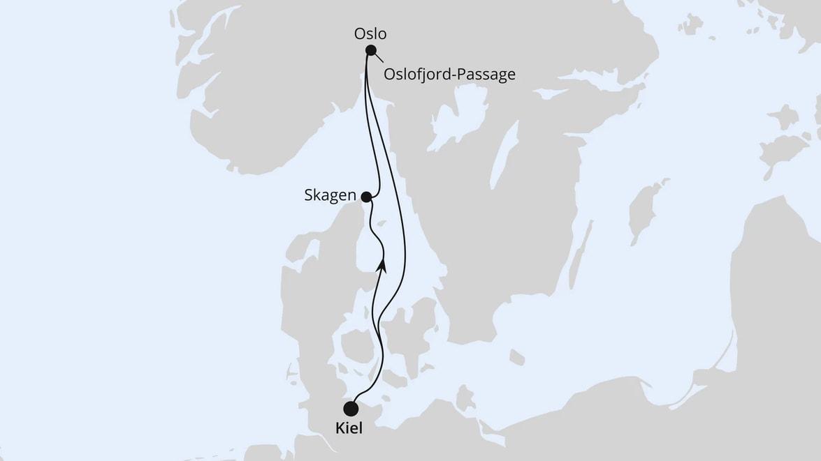 Kurzreise nach Norwegen & Dänemark ab Kiel