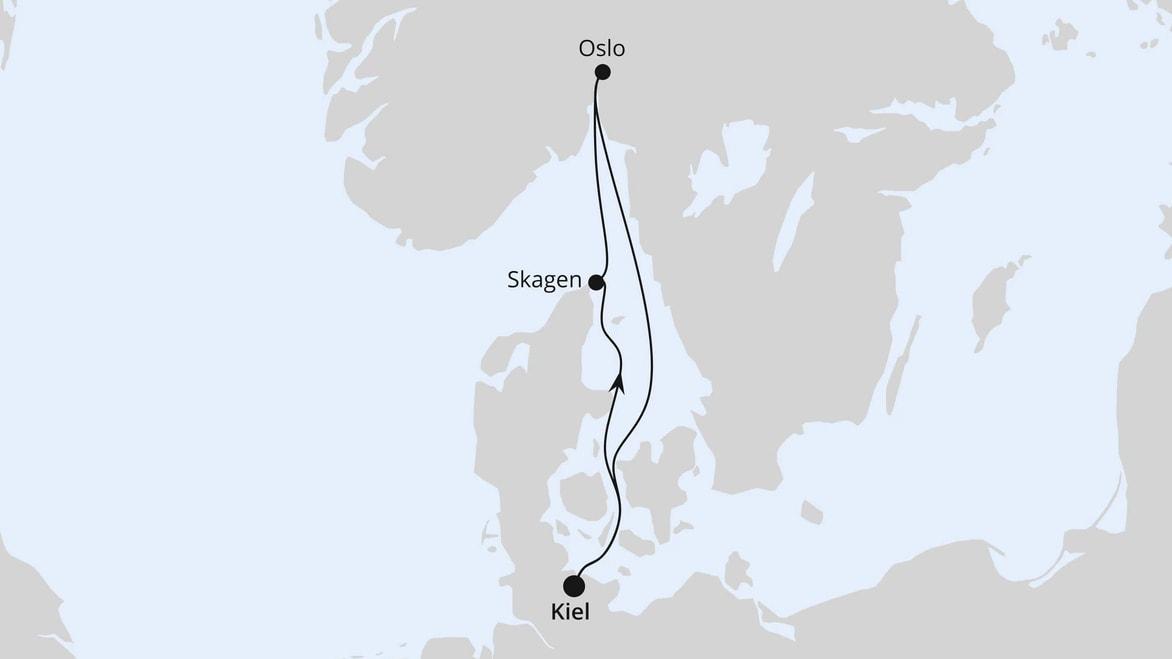 Kurzreise nach Oslo & Skagen ab Kiel