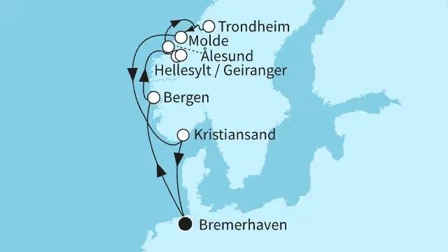 Norwegens Fjordwelten mit Trondheim