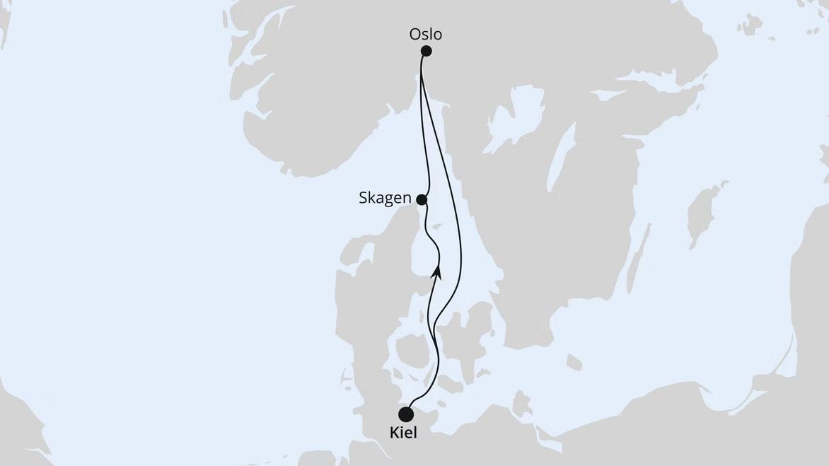 Kurzreise nach Norwegen & Dänemark ab Kiel 1
