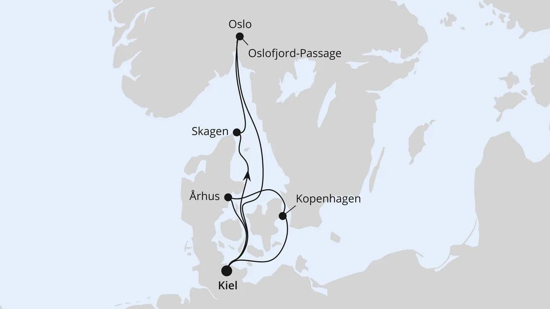 Skandinavische Highlights ab Kiel
