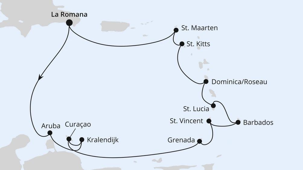 Karibische Inseln ab Dominikanische Republik 1
