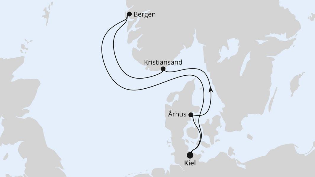 Kurzreise nach Skandinavien ab Kiel